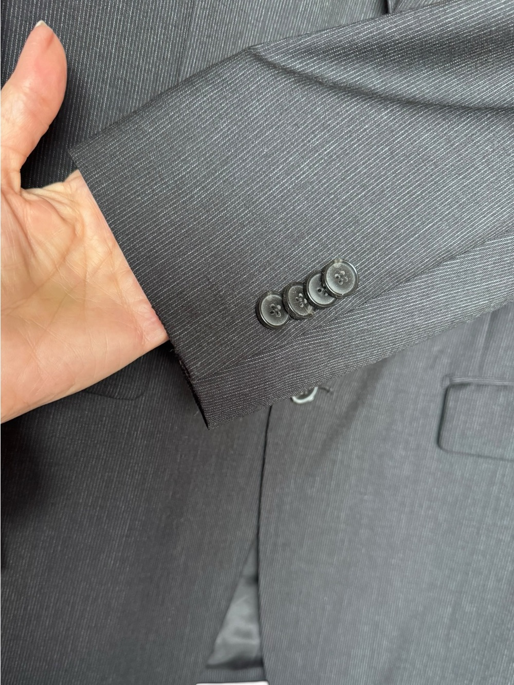 Theory Levanto XYLO 42R Charcoal Gray 100% Wool Blazer Sport Coat NWOT - Picture 8 of 13